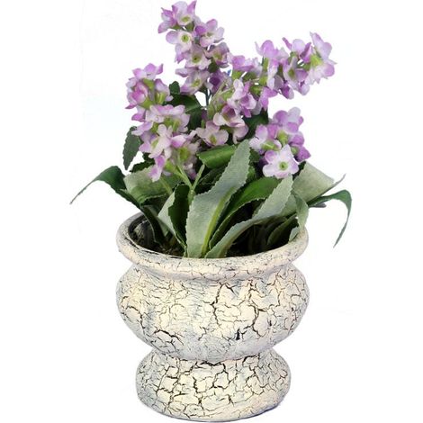 Künstliches Blumenarrangement im Keramiktopf, 15 cm – Lila Lavendel (1/3)