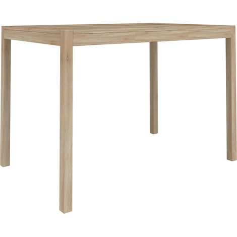 Dining Table 110x70x75 cm Solid Wood Acacia vidaXL (1/5)