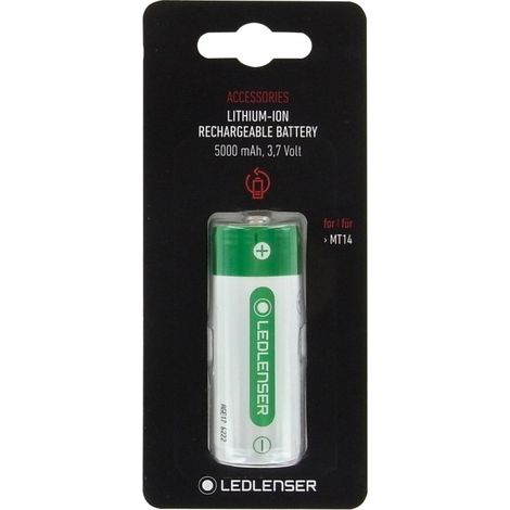 Ledlenser 501002 Batteria ricaricabile di ricambio MT14, M6R