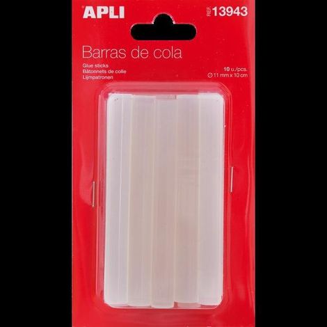 Heißklebesticks apli transparent 11 mm 10 Stück