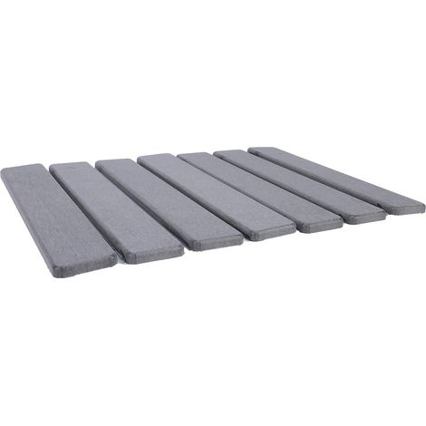Tapis égouttoir à vaisselle en pierre pour plan de travail, en diatomite, pliable, absorbant et multi-usages, gris. (1/5)