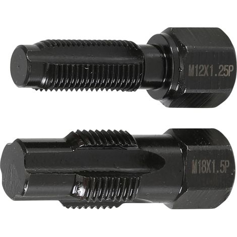 Herramienta de reparación de roscas de sondas Lambda  M18 x 1,5 mm  M12 x 1,25 mm  2 piezas