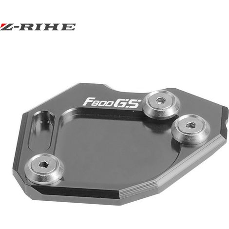 (GRIS) Plaque d'extension de béquille latérale pour moto, compatible avec BMW F800GS (2009-2015) maxpower (1/4)