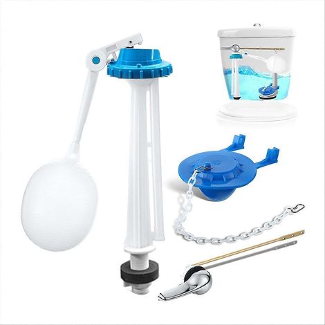 Kit de Remplacement pour Réservoir de WC, Robinet Flotteur de Chasse d'Eau, Mécanisme de Remplissage Universel (1/5)