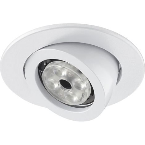 Empotrable techo tilt MINI LUNA Redondo ajustable GU10 50W Blanco (1/4)