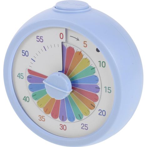 Minuteur visuel arc-en-ciel bleu ABOOFAN de 60 minutes pour la (1/5)