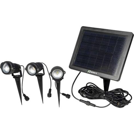 Spot Solaire Lot de 3 100 Lumens - Éclairage Extérieur - Écologique et Pratique - D-Work