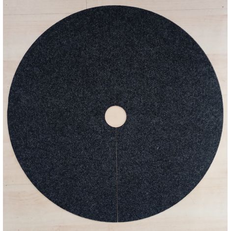 Disco de fieltro para protección contra malas hierbas, acolchado, grafito, diámetro 50 cm (1/5)