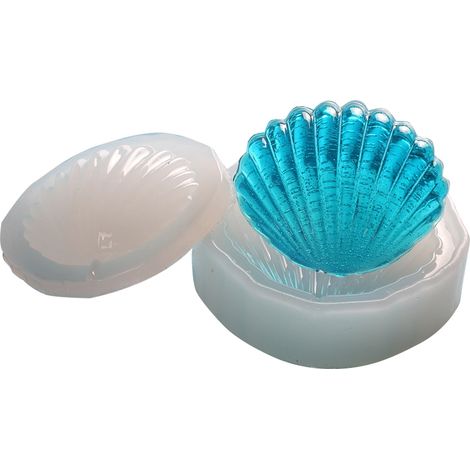 Moule En Silicone Forme Coquille - Résistant De -40°C À 230°C - Pour Gâteau Fondant Savon - 1 Pièce (1/2)