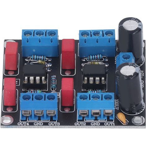 Carte préamplificateur audio 4 voies NE5532, alimentation 12-15V CC pour système Hi-Fi (1/5)