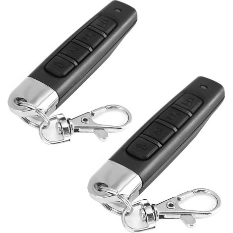 2 télécommandes de porte électrique à 4 boutons, type copieur, apprentissage du code, 433 MHz (1/5)