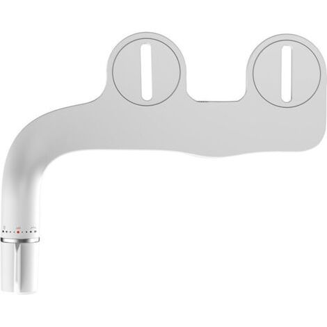 NALOOKAMIC Appareil de nettoyage de siège de toilette mince , facile à installer , bricolage , toilette de douche , bidet et nettoyage des fesses , aucune alimentation électrique requise , tuyau de ra