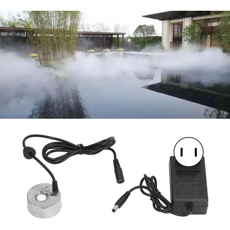 Atomiseur ultrasonique à tête unique pour piscines, aquariums, rocailles artificielles, cheminées, accessoires pour humidificateurs, norme américaine 110-240 V (1/5)