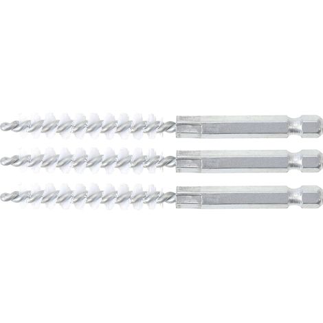 Spazzola piatta bgs technic nylon 6 3 mm set 3 pezzi