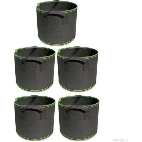 Conteneur de plantation de sacs de culture de plantes en tissu non tissé, sac de culture de légumes respirant pour 7 gallons