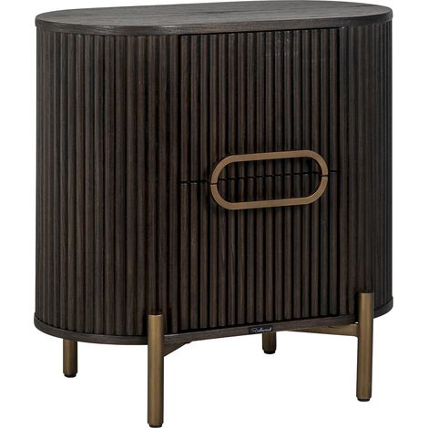Armoire Luxor 1 porte - Marron et or (1/5)