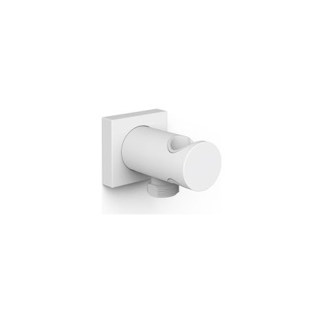 Support fixe avec arrivée d’eau pour douchette Blanc mat - TRES 21118221BM