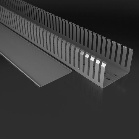 Kabelkanal 120 x 60 mm mit Abdeckung und 1 m Kabelabdeckung