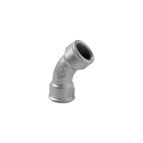Curva galvanizada 45º HH 41 - ATUSA Diámetro: Ø3/4"