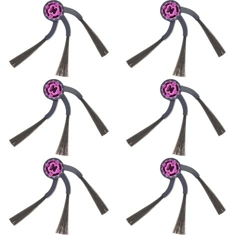 Brosses Latérales Accessoires pour EUREKA J15 Max Ultra Aspirateur Pièce de rechange,Brosse à bords en nylon,6 Pièces (Non compatible avec J15 Evo Ultra/E20 Evo Plus) (1/5)