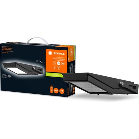 Proiettore led ad energia solare ledvance endura flood 10w 4000k nero - lum762350