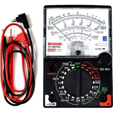 Tester Analogico Multimetro grande display YX-360TR classico a lancetta old styl