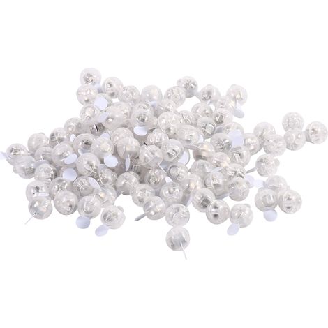 Lot de 100 lampes boules flash rondes blanches pour décoration de Noël, mariage, fête à la maison.
