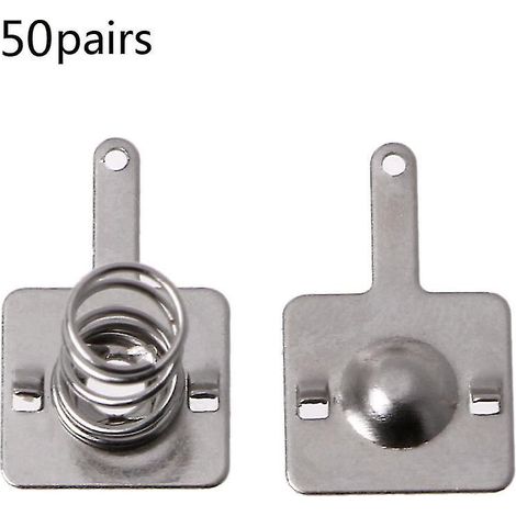 50 paires de contacts à ressort métalliques pour piles AA ou AAA (1/5)