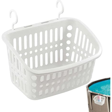 Piscines Panier de rangement pour piscine Accessoires de piscine portables, support de panier extensible pour buanderie, salle de bain, cuisine, jardin (1/5)