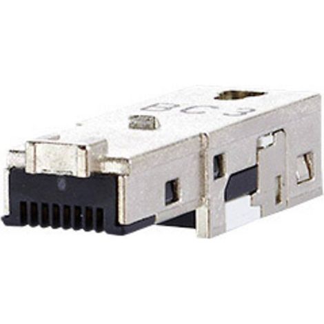 E-DAT Industry RJ45 Metz Connect 1401400810-I RJ45 Cat6 mâle, droit argent 1 pc(s) (1/3)