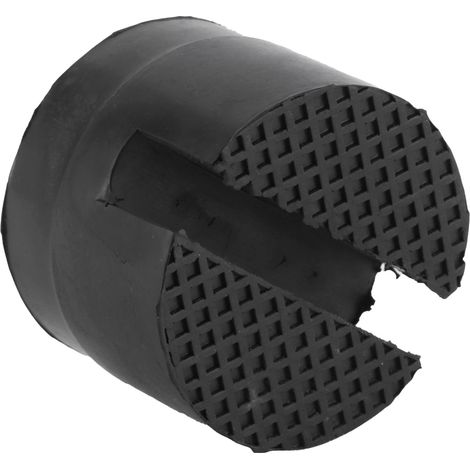 Support de cric hydraulique avec patin caoutchouc, adaptateur pour rails à fentes, diamètre 5cm/1,96in, stabilisateur de levage, lot unique. (1/5)