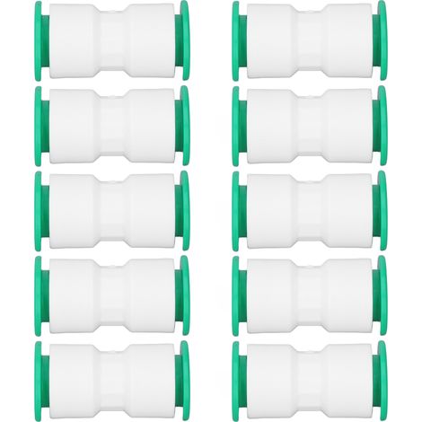 Lot de 10 raccords rapides tuyau PPR embout droit 20mm pour eau froide irrigation piscine spa alimentaire (1/5)