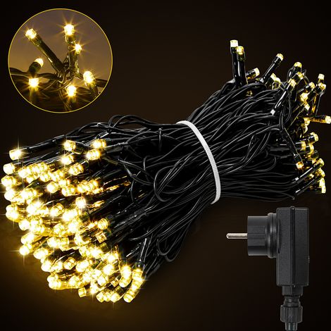 Lichterkette 30M 300 LED Lichterkette LED Lichtervorhang Wasserdicht Innen Außen Party Garten Deko 8 Lichtmodi Warmweiß (1/5)