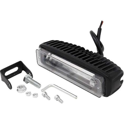 Barre lumineuse LED rouge 4 pouces 30 W pour chariot élévateur, camion, voiture, zone de travail dangereuse, entrepôt, étanche 10-80 V (1 pièce), lumière rouge (1/5)