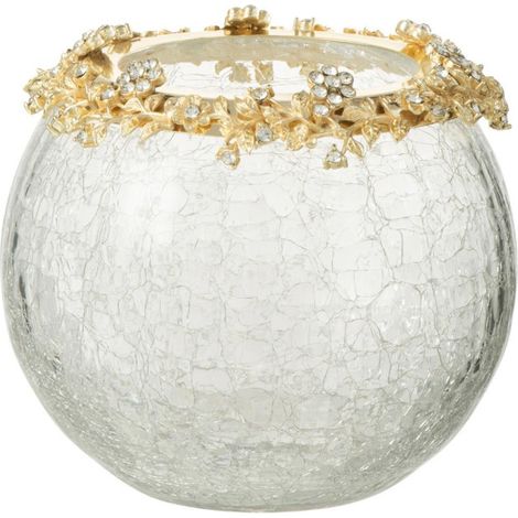 Photophore en Verre Design "Volve" 14cm Transparent (1/5)