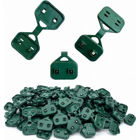 Ganci Clips di Fissaggio per Telo Rete Ombreggiante Frangivento Frangivista  50 Pezzi (1/5)