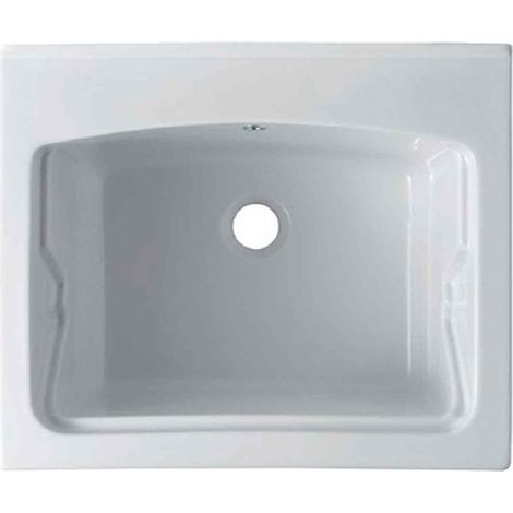 Lavatoio Iseo cm. 61x51 bianco lucido di Ceramica Alice