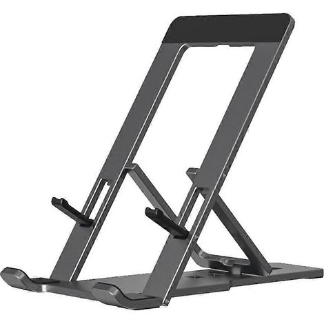 Faltbarer Handyhalter, kompatibel mit allen Mobiltelefonen (grau) (1/5)