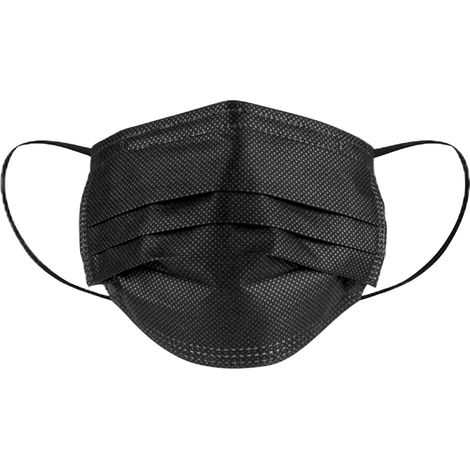1000 mascarillas protectoras desechables con banda elástica negra