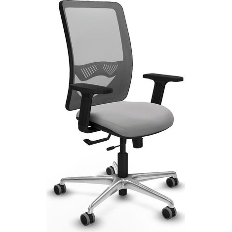 Silla piqueras y crespo Zulema gris claro aluminio (1/2)