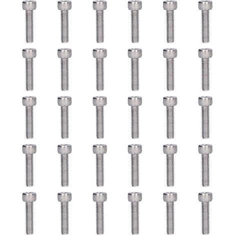 30-teiliges Set mit Innensechskantschrauben M5 A2-70 für Metallverbindungen zur Wartung und Reparatur (M5x20)