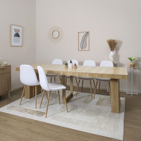 Table De Repas - Home Deco Factory - Klaus - Extensible - Marron