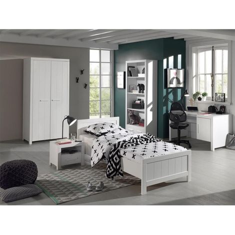 Chambre Complète Enfant 6P "Erik" Blanc (1/5)