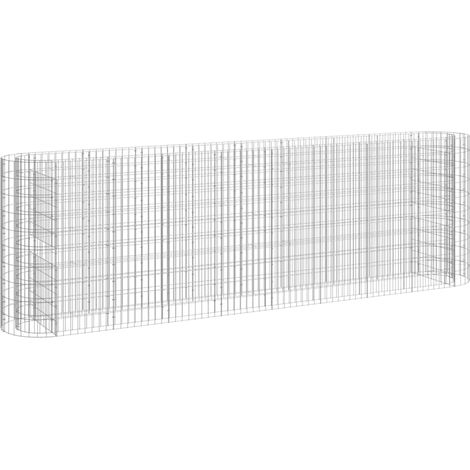 Gabionen-Hochbeet Verzinktes Eisen 330x50x100 cm vidaXL