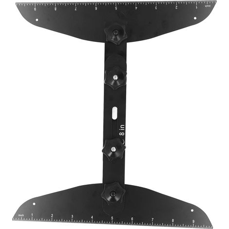Outillage gabarit mesure marches escalier et étagères aluminium 11-60in pour contremarches placo noir (1/5)