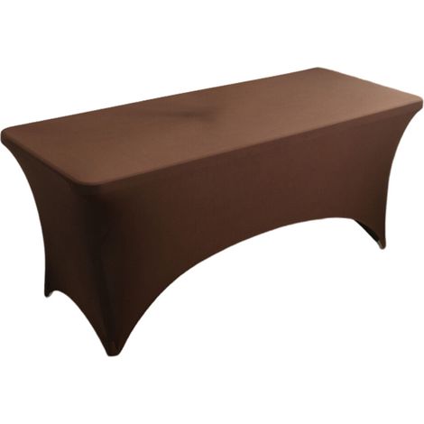 Mantel de poliéster y elastano de 120 cm (4 pies), color amarillo pálido.