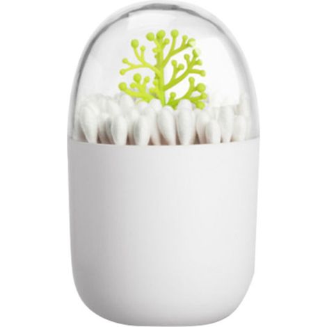 Porte-cure-dents mignon porte-coton-tige distributeur de cure-dents boîtes de rangement portables réutilisables avec couvercle anti-poussière transparent détachable