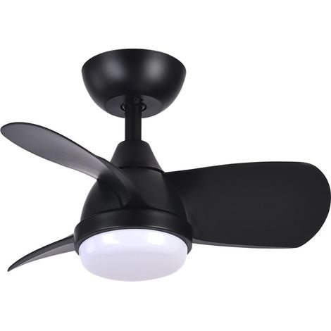 Ventilateur DC 24 W, 3 pales, 2400 lumens, 6 vitesses, 3000-4500-6000 K, télécommande, mémoire et minuterie, pour climatisation et confort. (1/5)