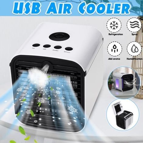 Portable Air Conditioner - 3 Speed Air Conditioner Fan - USB - Humidifier (1/3)