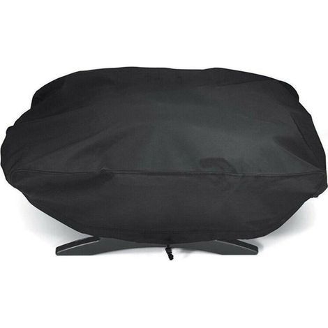 Housse de Gril Protection 210D pour Barbecue Weber Q1200 et 1000 à gaz, Compatible avec Les modèles Q1200, Q1400, Q1000, Q100, Q120, Baby Q, Anti UV (1/5)